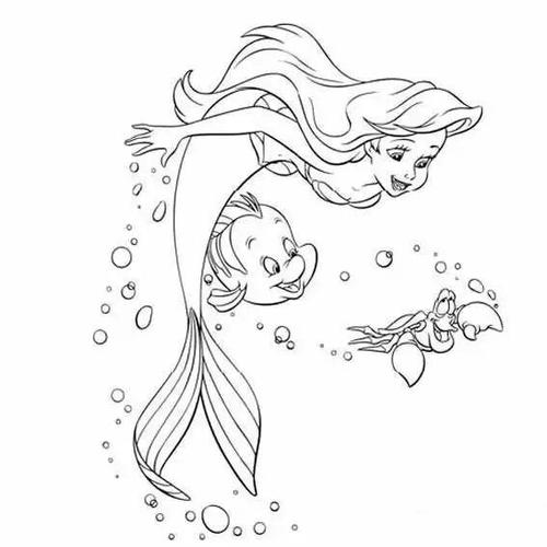 怎么画可爱的美人鱼美人鱼公主简笔画可爱
