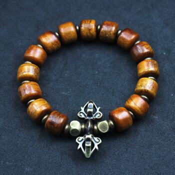 尼泊尔金刚杵牦牛骨手串文玩珠子毛西藏手链饰品藏式铜男士不知道怎么