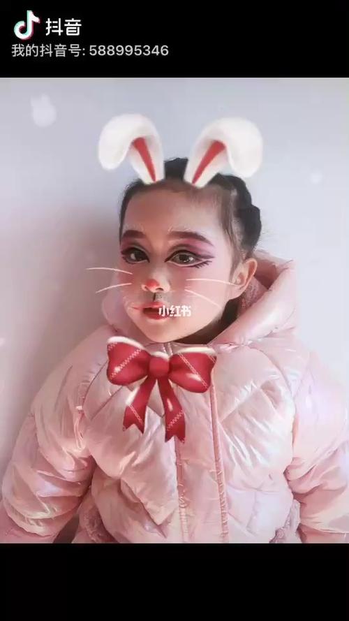 儿童舞台兔子妆_化妆_小朋友_化妆师_随手化妆大法_母婴_萌娃
