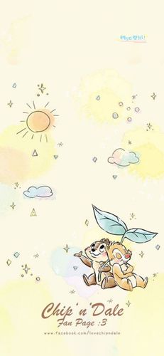 雅ya上海正品代购迪士尼手机壁纸95可爱卡通的奇奇蒂蒂iphone背景