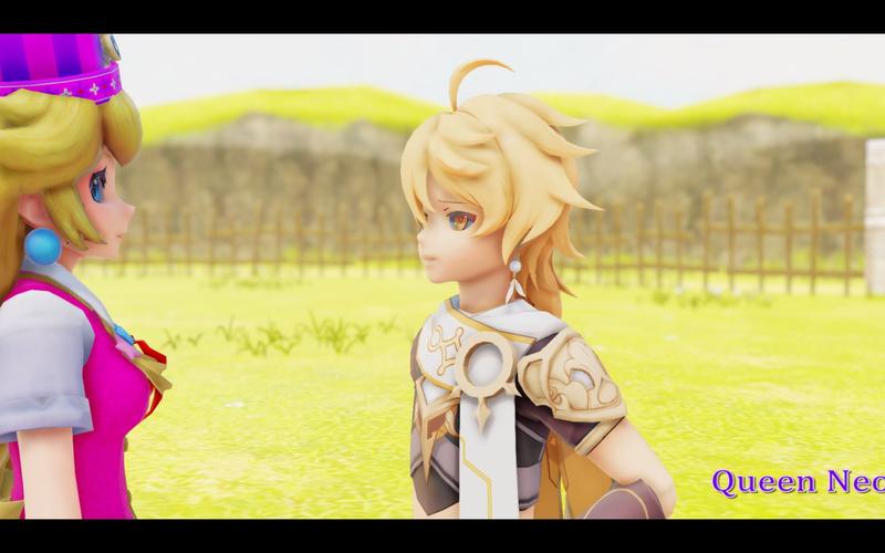 genshinimpactmmdxmariobrosfirstkissprincesspeachxaethertraveler