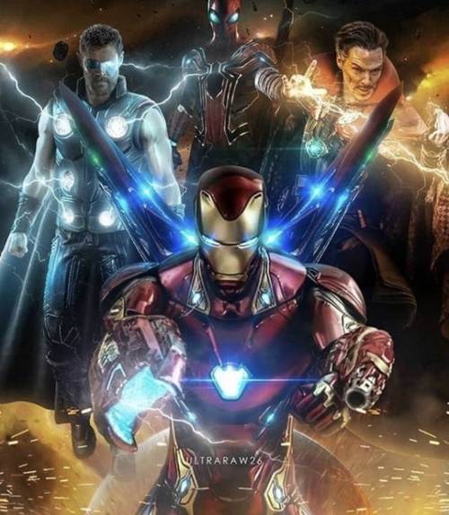 帅炸钢铁侠复仇者联盟4饭制海报byultraraw26
