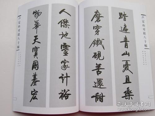 卢定山对联八十幅作品(卢定山书法作品集 对联 春联 )