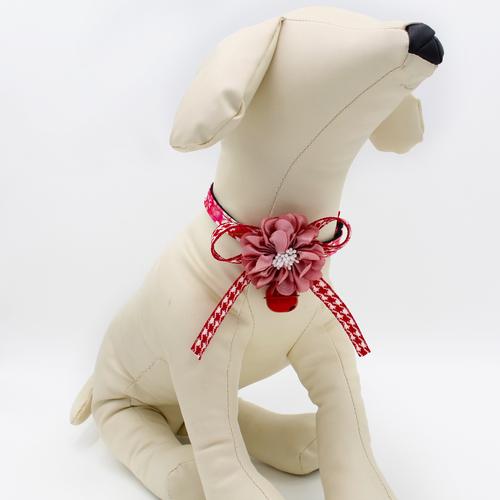 新款圣诞蝴蝶结狗项圈日式和风挂铃铛猫项圈安全猫头插扣宠物项圈