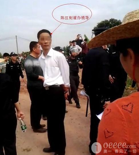 官商勾结惠州市仲恺区陈江镇石圳村暴力强行拔树