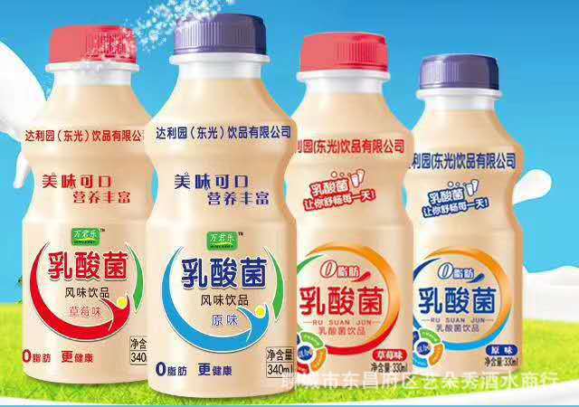 达利园乳酸菌益生菌酸奶340mlx12瓶 跑江湖展会地摊 厂家批发