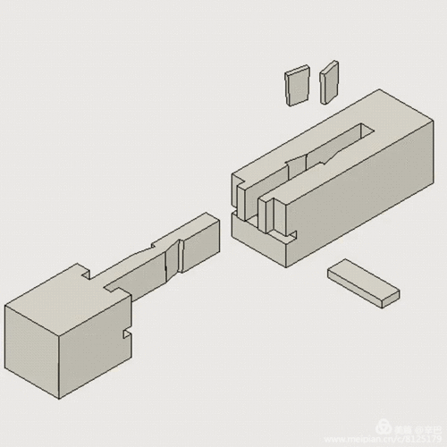 鲁班七十二结榫卯动态图解,技艺巧夺天工