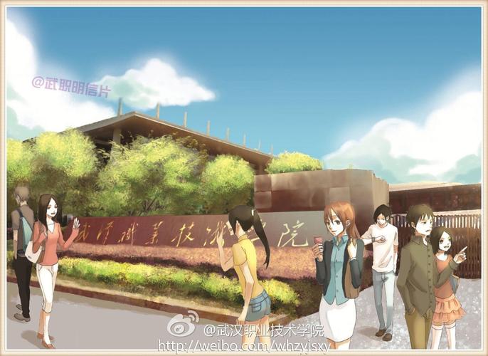 毕业生手绘校园明信片赠校友只为《致青春》