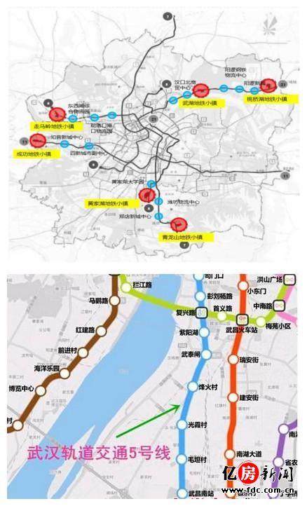 武汉地铁小镇及地铁5号线规划