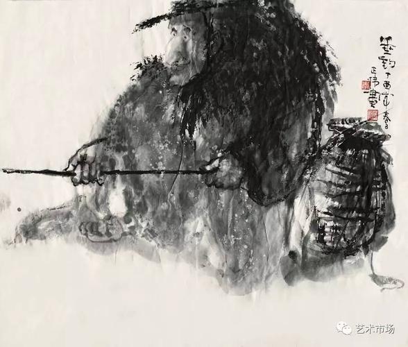 随黄胄学艺后,他如何"写意人物"?|推荐画家李正伟