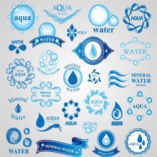 矢量素材水滴logo设计素材ai素材psd素材 矢量 图库 素材图库素材