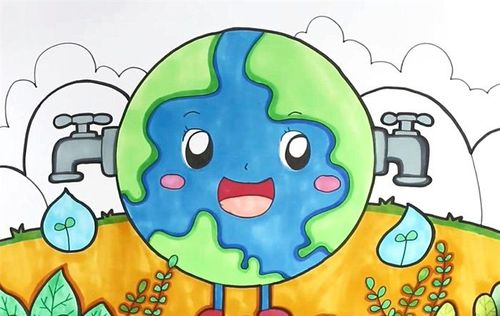 节约用水的画怎么画_儿童画图片_画画图片大全