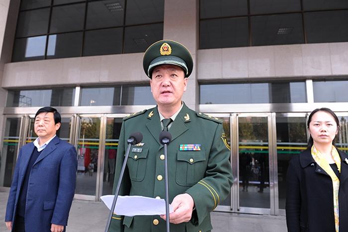 焦作市公安消防支队副支队长武伟讲话