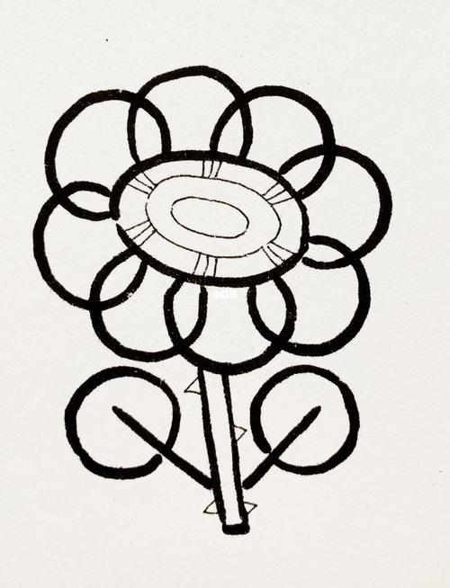 简笔画『各种花的画法』_简笔画_画室_文化_绘画