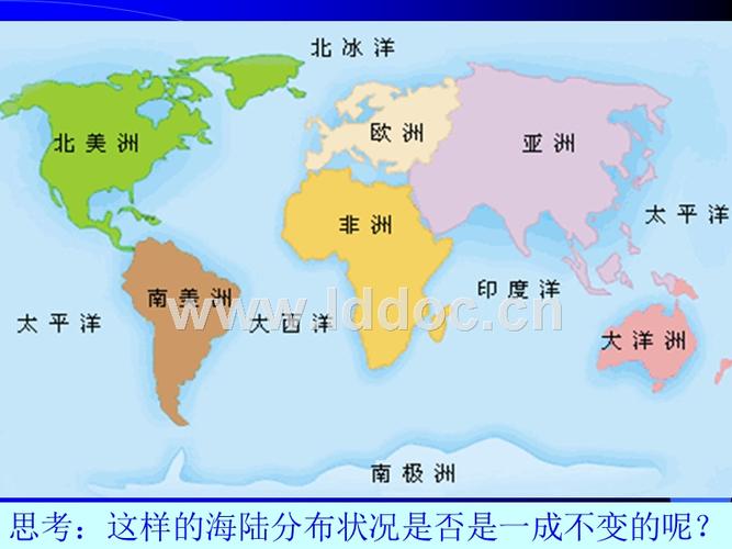 运动 1 北美洲2 南美洲3 非洲4 欧洲5 亚洲6 大洋洲7 南极洲a 北冰洋b