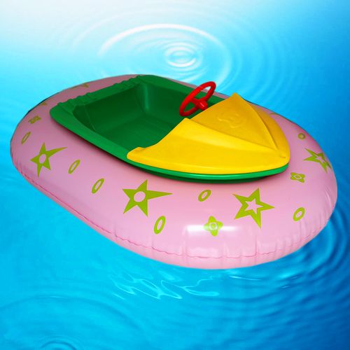 水上亲子碰碰船充气满天星碰碰船卡通双人电动碰碰船