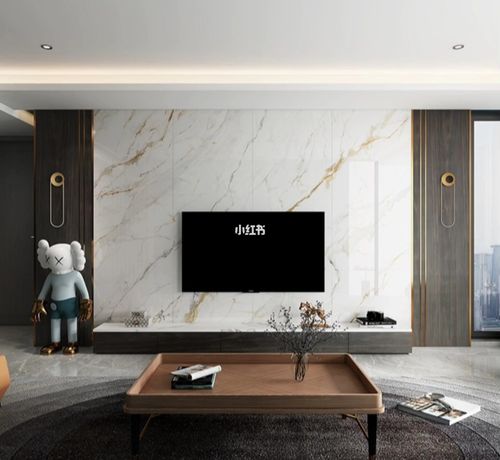 岩板 护墙板,简洁大气_岩板_护墙板_西安攻略_背景墙