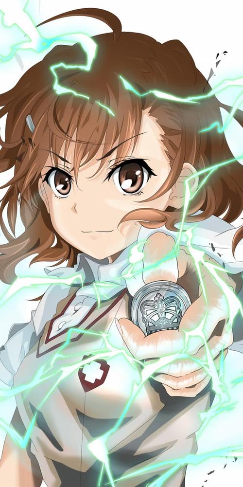 《科学超电磁炮》御坂美琴,萌皇"炮姐"动漫全面屏壁纸