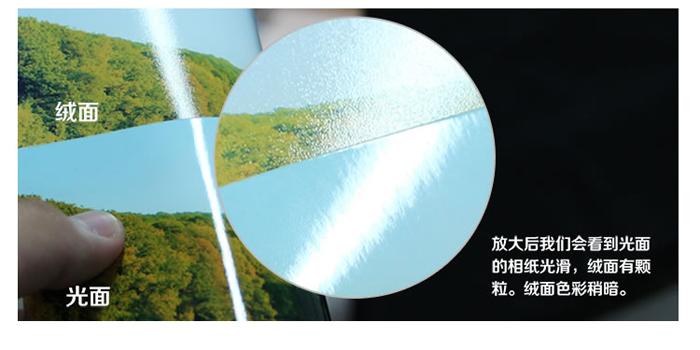 相纸光面和绒面的区别 照片相纸绸面和绒面的区别