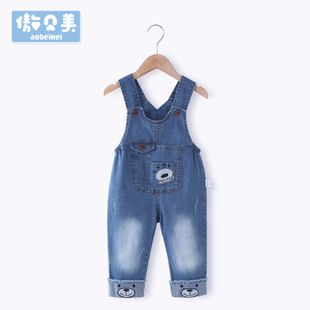 韩版背带裤男潮