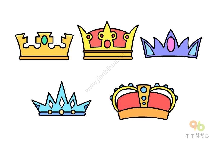 儿童学画皇冠简笔画
