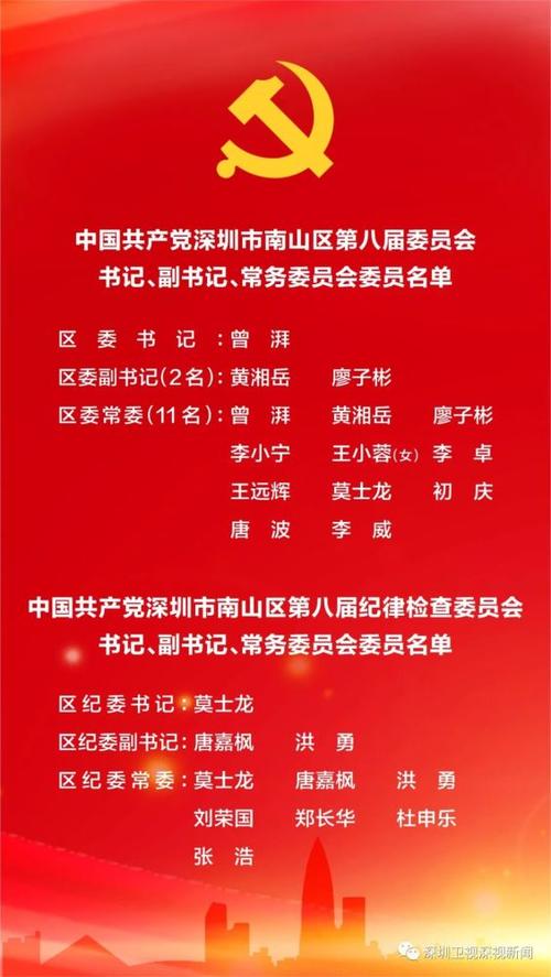 深圳各区换届,再有多区区委领导班子产生丨深政人事