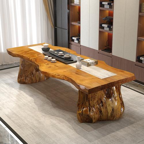 唐臻原木茶桌椅组合实木喝茶艺功夫茶几新中式泡茶台简约现代客厅茶桌