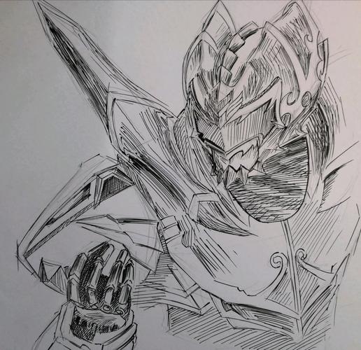 速写课上我画了一个帝皇侠.