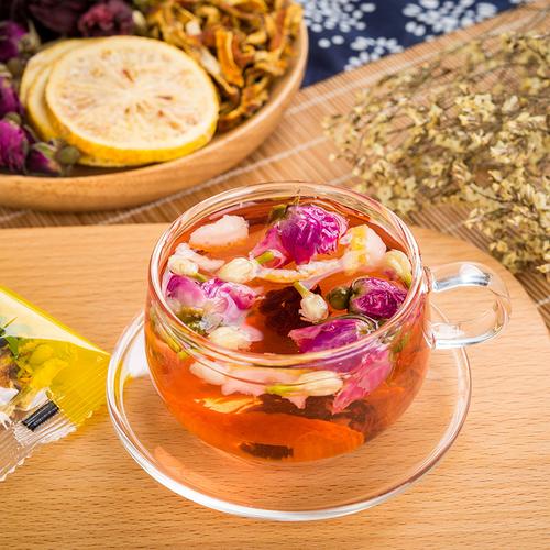 玫瑰花柠檬茶 茗花有主 15包独立包装 手工花茶包 组合花茶