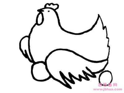 生蛋动物简笔画