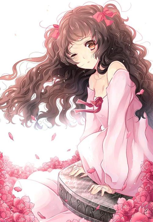 唯美粉色系/高清壁纸图片/二次元少女动漫人物