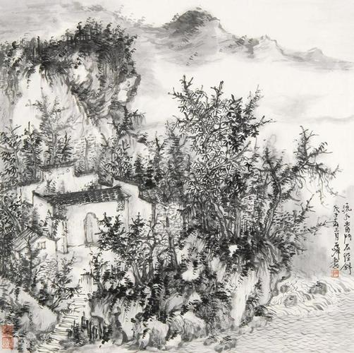 中国国家博物馆书画研究创作中心专业画家石峰