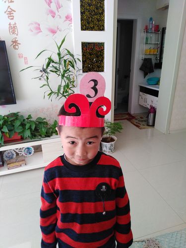 阿姨帮我作的数字头饰,漂亮吧!