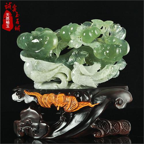 摆件辽宁岫玉精品如意客厅办公室家居天然玉石珠宝奇石