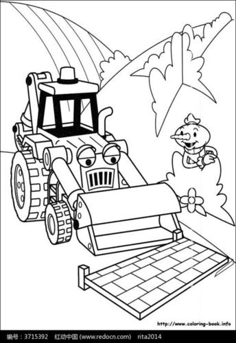铲车简笔画 铲车简笔画图片大全 大铲车简笔画 铲车工程车的简笔画