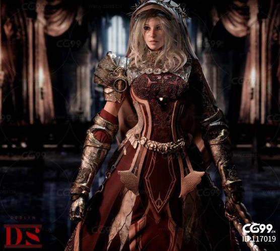 战斗修女 修女-cg模型免费下载-cg99