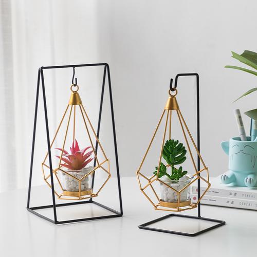 创意客厅酒柜摆件家居饰品北欧室内房间布置装饰品铁艺烛台工艺品已售