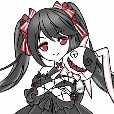 女头黑暗系动漫头像