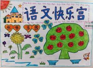 快乐语文三年级手抄报 快乐语文手抄报