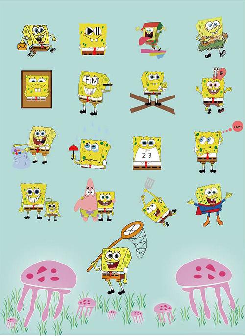 以动画片海绵宝宝为原型,进行制作.