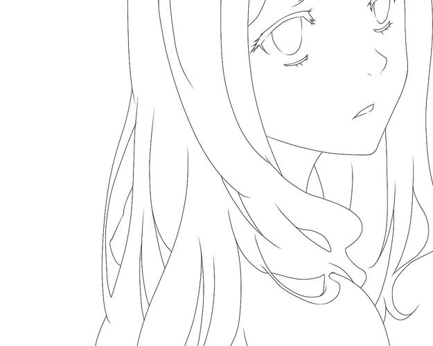 手绘动漫q版人物线稿练习sai