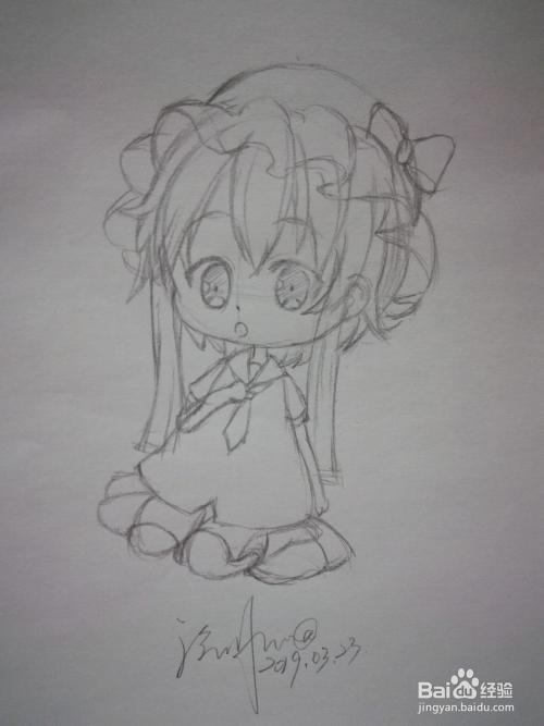 手工/爱好 > 书画/音乐 本文是一个q版动漫人物线稿手绘教程,希望可以