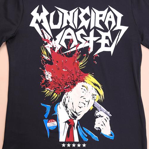 2018新款3d短袖t恤 acdc 男装圆领立体t恤 速卖通wish爆款现货