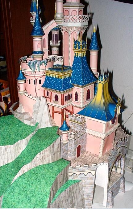 模型名称:迪斯尼睡美人城堡新版 模型设计地:美国 图纸