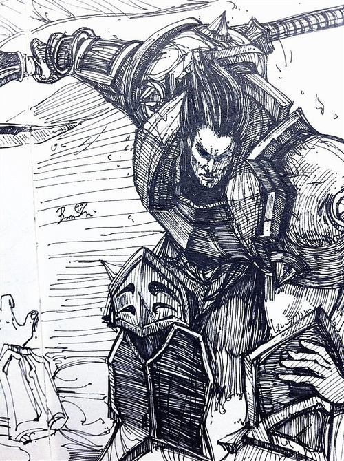 lol 诺克萨斯|插画|商业插画|煎熊 - 原创作品 - 站酷