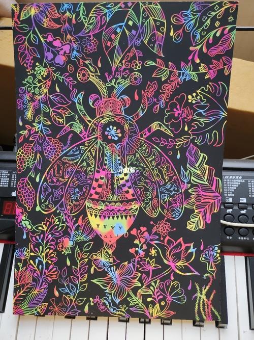 刮刮画 动物_绘画_儿童画_绘画日常_文化_绘画