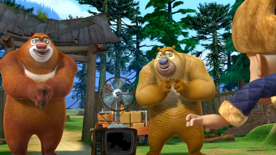 四川话版熊出没,光头强进城卖蜂蜜冰糕狗熊来帮忙?笑的肚儿痛!