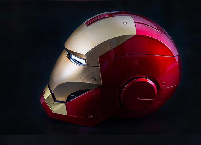 钢铁侠头盔手办周边钢铁侠头盔甲面具11可穿戴变形反应堆中文语音声控