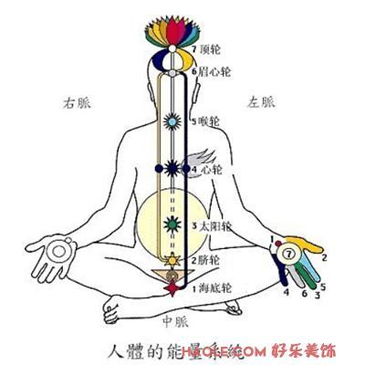 七轮其实是指人体的七个主要轮位(能量中心),它们控制了人体