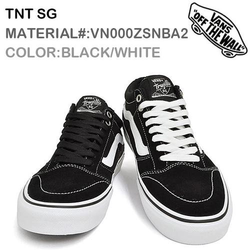 26m us企画 バンズ vans tnt sg black/white us8/26cm
